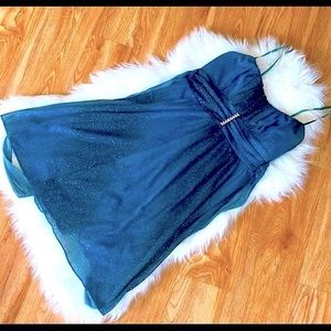 Shimmery Blue Dress by Ruby Rox